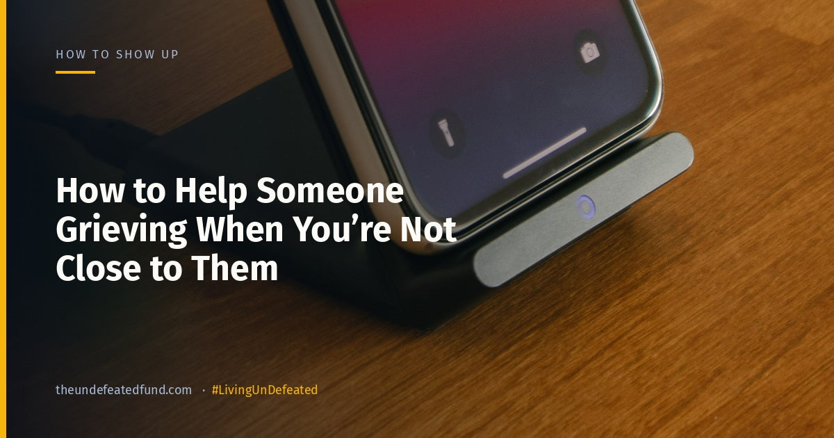 How to Help Someone Grieving When You're Not Close to Them